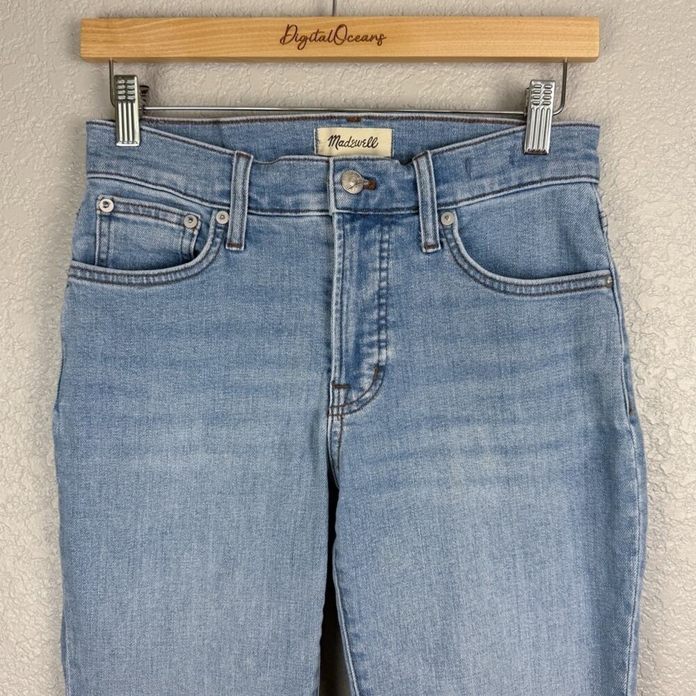 Madewell Perfect Vintage Jean Alderton Wash (Light Blue) 26 Classic Straight EUC - Picture 4 of 10